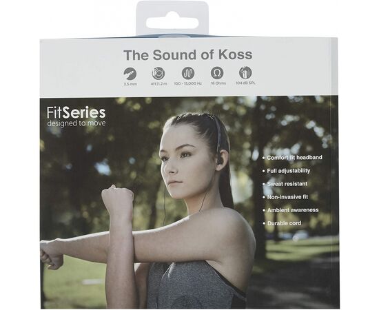 Наушники Koss KPH14K Fitness Black (189014.101), изображение 6 Наушники Koss KPH14K Fitness Black (189014.101), изображение 6