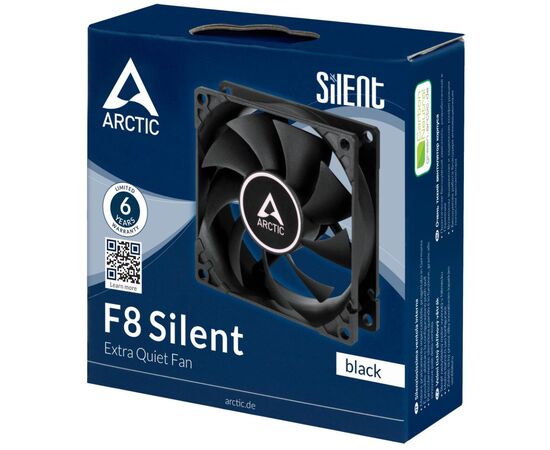 Кулер для корпуса Arctic F8 Silent (ACFAN00245A), изображение 4 Кулер для корпуса Arctic F8 Silent (ACFAN00245A), изображение 4
