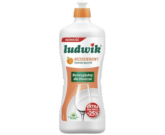 Средство для ручного мытья посуды Ludwik Персик 900 г (5900498028256)