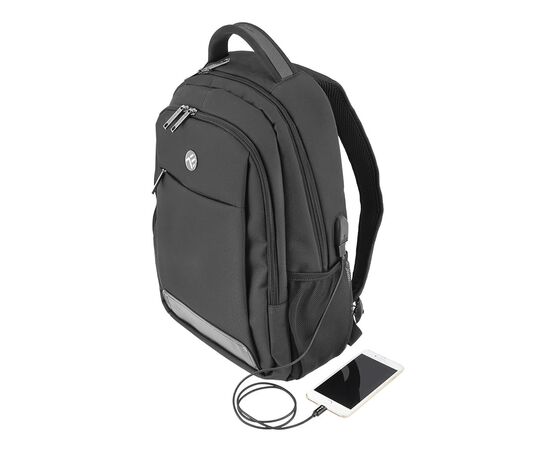 Рюкзак для ноутбука Tellur 15.6" Companion, USB port, Black (TLL611291), изображение 6 Рюкзак для ноутбука Tellur 15.6" Companion, USB port, Black (TLL611291), изображение 6