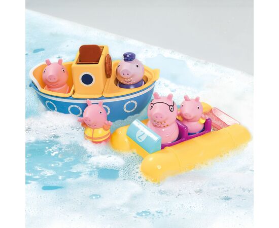 Игрушка для ванной Tomy Набор приключений на лодке Пеппы (T73453), изображение 2 Игрушка для ванной Tomy Набор приключений на лодке Пеппы (T73453), изображение 2