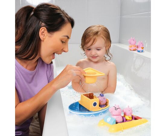 Игрушка для ванной Tomy Набор приключений на лодке Пеппы (T73453), изображение 3 Игрушка для ванной Tomy Набор приключений на лодке Пеппы (T73453), изображение 3