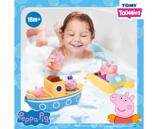 Игрушка для ванной Tomy Набор приключений на лодке Пеппы (T73453), изображение 6 Игрушка для ванной Tomy Набор приключений на лодке Пеппы (T73453), изображение 6