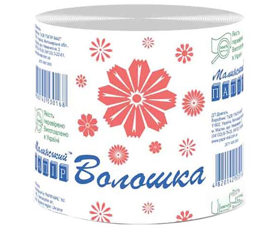 Туалетний папір Малинський папір Волошка сірий 1 шар 1 рулон (4820204910198/4820142530168)