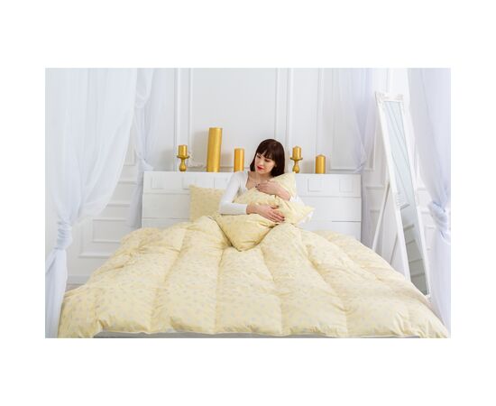 Ковдра MirSon Набір пуховий №2105 Bio-Beige Зима 90% пух ковдра 220х240 + подушки 50х70 2 шт пружні (2200003023060), зображення 9 Ковдра MirSon Набір пуховий №2105 Bio-Beige Зима 90% пух ковдра 220х240 + подушки 50х70 2 шт пружні (2200003023060), зображення 9