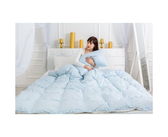 Одеяло MirSon Набор пуховый №2109 Bio-Blue Зима 90% пух одеяло 200х220 + подушки 50х70 2 шт средние (2200003023213), изображение 11 Одеяло MirSon Набор пуховый №2109 Bio-Blue Зима 90% пух одеяло 200х220 + подушки 50х70 2 шт средние (2200003023213), изображение 11