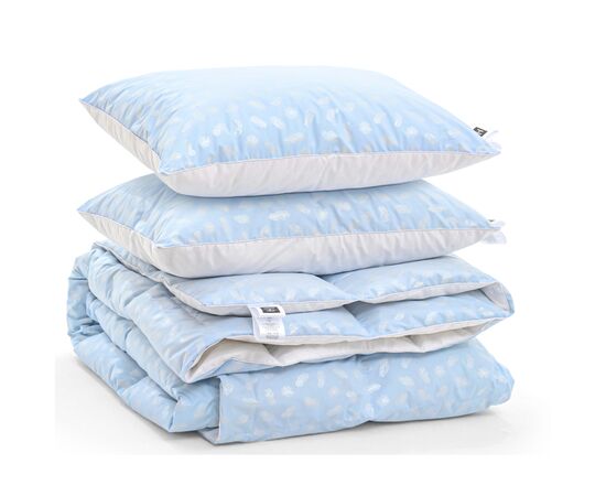 Одеяло MirSon Набор пуховый №2109 Bio-Blue Зима 90% пух одеяло 200х220 + подушки 50х70 2 шт средние (2200003023213), изображение 4 Одеяло MirSon Набор пуховый №2109 Bio-Blue Зима 90% пух одеяло 200х220 + подушки 50х70 2 шт средние (2200003023213), изображение 4