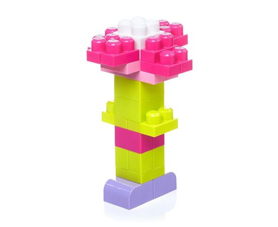 Конструктор Mega Bloks розовый в мешке 60 деталей (DCH54), изображение 2 Конструктор Mega Bloks розовый в мешке 60 деталей (DCH54), изображение 2