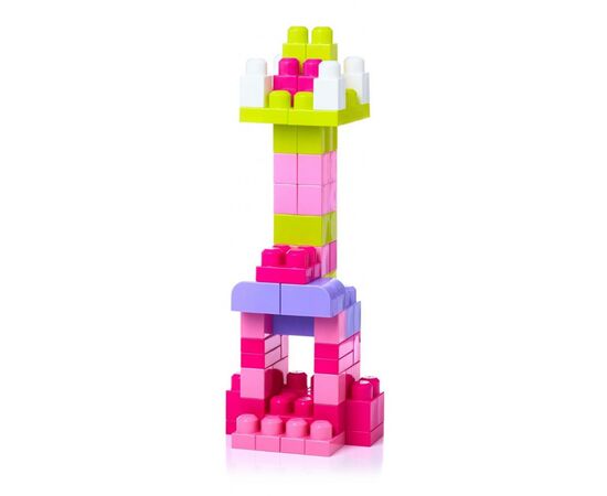 Конструктор Mega Bloks розовый в мешке 60 деталей (DCH54), изображение 5 Конструктор Mega Bloks розовый в мешке 60 деталей (DCH54), изображение 5