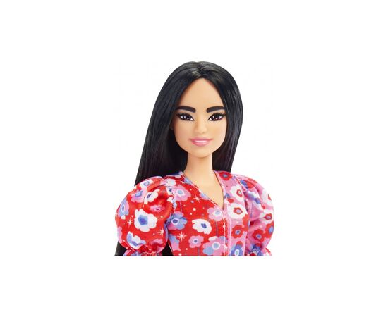 Кукла Barbie "Модница" в розовом цветочном платье (HBV11), изображение 4 Кукла Barbie "Модница" в розовом цветочном платье (HBV11), изображение 4