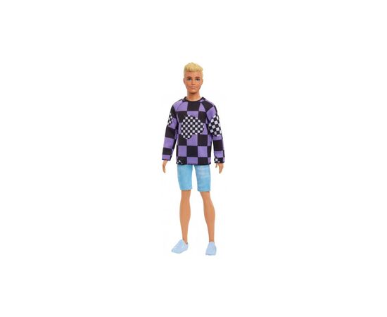 Кукла Barbie Кен "Модник" в свитере в клетку (HBV25)