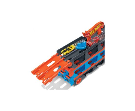 Игровой набор Hot Wheels Грузовик-транспортер "Супергонки" (GVG37), изображение 6 Игровой набор Hot Wheels Грузовик-транспортер "Супергонки" (GVG37), изображение 6