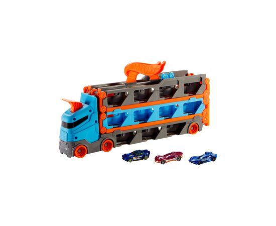 Ігровий набір Hot Wheels Вантажівка-транспортер "Суперперегони" (GVG37)