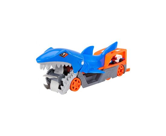 Игровой набор Hot Wheels Грузовик-транспортер "Акулья пасть" (GVG36), изображение 5 Игровой набор Hot Wheels Грузовик-транспортер "Акулья пасть" (GVG36), изображение 5