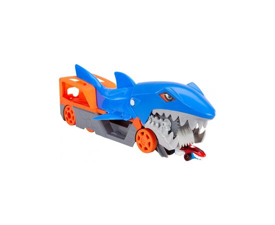 Игровой набор Hot Wheels Грузовик-транспортер "Акулья пасть" (GVG36), изображение 6 Игровой набор Hot Wheels Грузовик-транспортер "Акулья пасть" (GVG36), изображение 6
