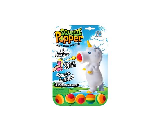 Игровой набор Poppers Способный стрелять зверек Squeeze Единорог Белый (54906 Единорог White Белый), изображение 2 Игровой набор Poppers Способный стрелять зверек Squeeze Единорог Белый (54906 Единорог White Белый), изображение 2