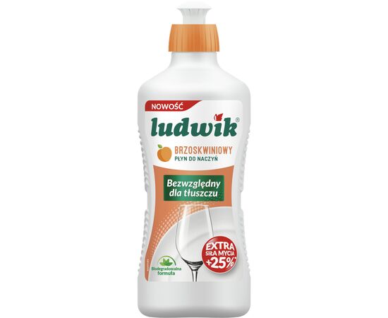 Средство для ручного мытья посуды Ludwik Персик 450 г (5900498028249)