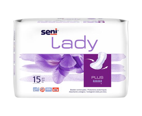 Урологические прокладки Seni Lady Plus 15 шт. (5900516690847/5900516699154), изображение 2 Урологические прокладки Seni Lady Plus 15 шт. (5900516690847/5900516699154), изображение 2