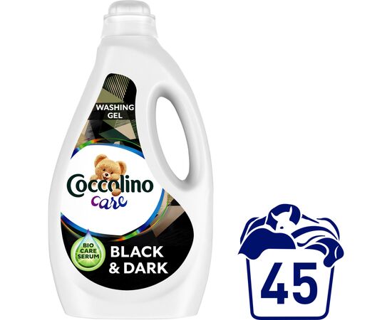Гель для стирки Coccolino Care для черных и темных вещей 1.8 л (8720181019432), изображение 2 Гель для стирки Coccolino Care для черных и темных вещей 1.8 л (8720181019432), изображение 2