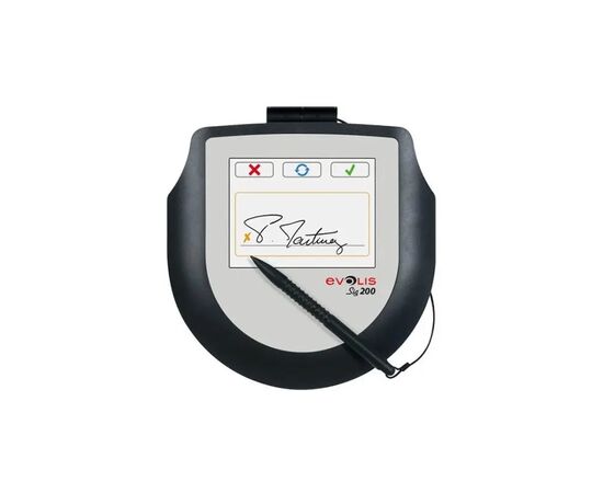 Аксессуар к торговому оборудованию Evolis Кольоровий планшет Sig200 для електронного підпису, USB (ST-CE1075-2-UEVL), изображение 2 Аксессуар к торговому оборудованию Evolis Кольоровий планшет Sig200 для електронного підпису, USB (ST-CE1075-2-UEVL), изображение 2