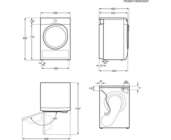 Сушильная машина Electrolux EW8HR359S, изображение 7