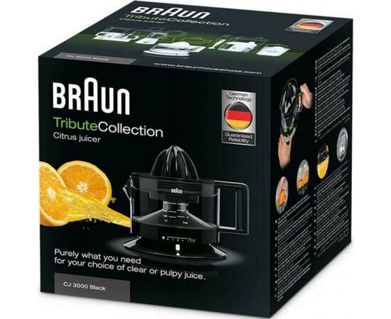 Соковыжималка Braun CJ 3000 BK (CJ3000BK), изображение 3 Соковыжималка Braun CJ 3000 BK (CJ3000BK), изображение 3