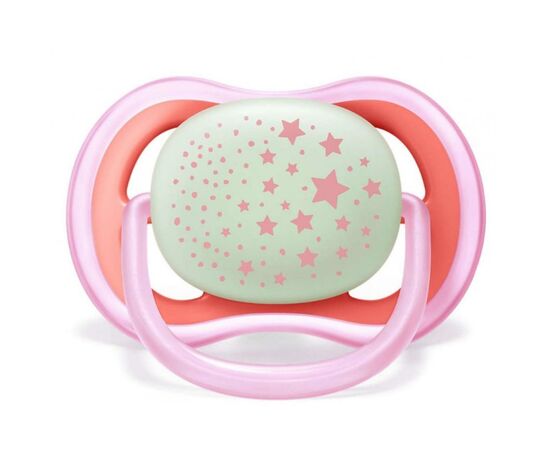 Пустышка Philips AVENT Ultra Air Ночная 6-18 мес для девочек 2 шт (SCF376/22), изображение 2 Пустышка Philips AVENT Ultra Air Ночная 6-18 мес для девочек 2 шт (SCF376/22), изображение 2