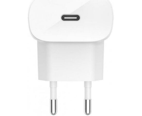 Зарядное устройство Belkin Home Charger 20W Power Delivery Port USB-C, white (WCA003VFWH), изображение 2 Зарядное устройство Belkin Home Charger 20W Power Delivery Port USB-C, white (WCA003VFWH), изображение 2