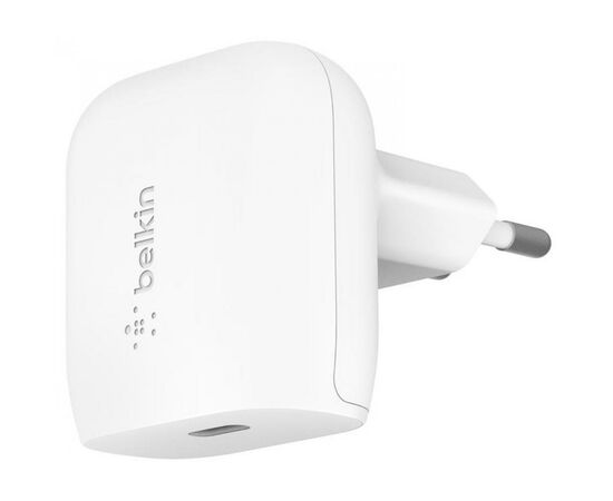 Зарядное устройство Belkin Home Charger 20W Power Delivery Port USB-C, white (WCA003VFWH)