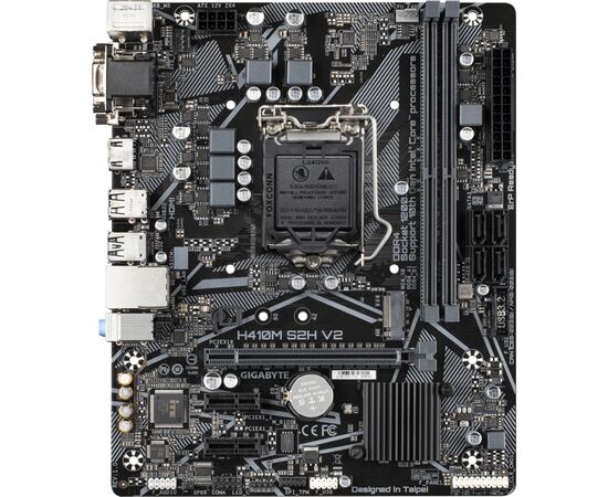 Материнська плата GIGABYTE H410M S2H V2, зображення 2 Материнська плата GIGABYTE H410M S2H V2, зображення 2
