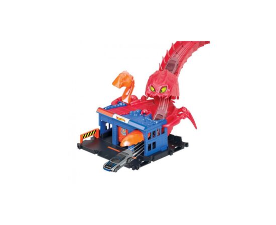Автотрек Hot Wheels Полицейское спасение от скорпиона серии "Опасные создания" (HDR32), изображение 3 Автотрек Hot Wheels Полицейское спасение от скорпиона серии "Опасные создания" (HDR32), изображение 3