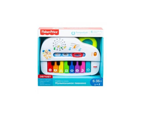 Развивающая игрушка Fisher-Price Пианино Умного щенка "Улыбайся и учись" (рус.) (GFK10), изображение 4 Развивающая игрушка Fisher-Price Пианино Умного щенка "Улыбайся и учись" (рус.) (GFK10), изображение 4