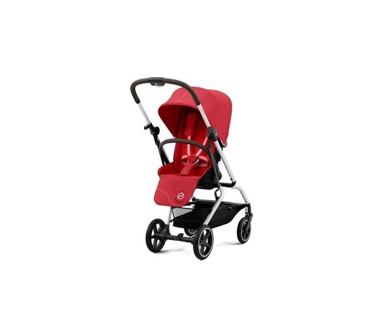 Коляска Cybex Eezy S Twist+ 2 SLV Hibiscus Red с бампером (522001127), изображение 2 Коляска Cybex Eezy S Twist+ 2 SLV Hibiscus Red с бампером (522001127), изображение 2