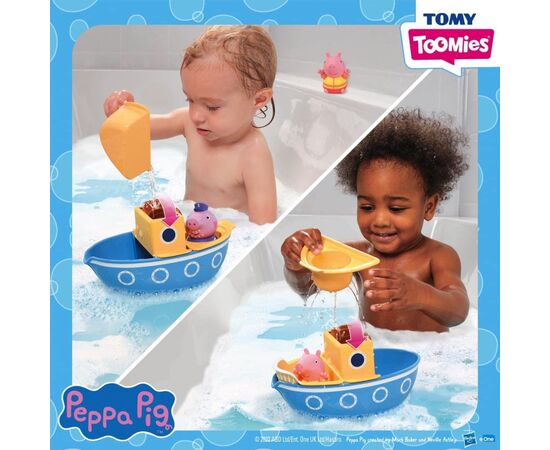Игрушка для ванной Tomy Веселье с корабликом Пеппы (T73414), изображение 6 Игрушка для ванной Tomy Веселье с корабликом Пеппы (T73414), изображение 6