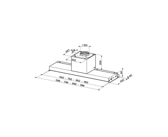 Вытяжка кухонная Faber IN-NOVA PREMIUM BK M A90, изображение 2 Вытяжка кухонная Faber IN-NOVA PREMIUM BK M A90, изображение 2