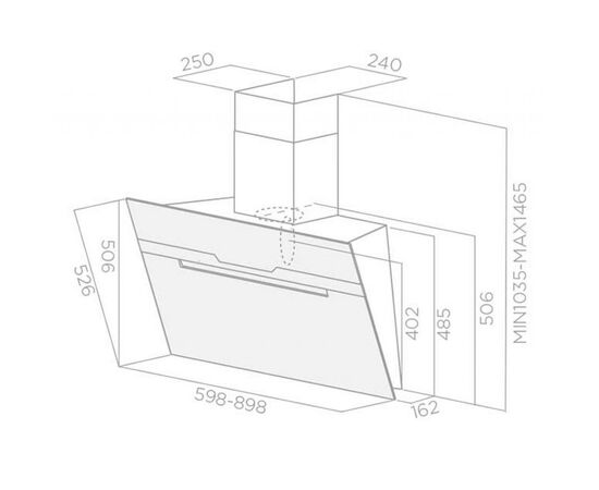 Витяжка кухонна Elica MAJESTIC BL/A 60, зображення 2 Витяжка кухонна Elica MAJESTIC BL/A 60, зображення 2