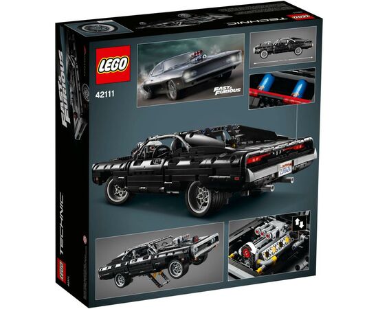 Конструктор LEGO Technic Dodge Charger Домініка Торетто 1077 деталей (42111), зображення 8 Конструктор LEGO Technic Dodge Charger Домініка Торетто 1077 деталей (42111), зображення 8