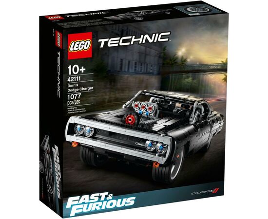 Конструктор LEGO Technic Dodge Charger Доминика Торетто 1077 деталей (42111)