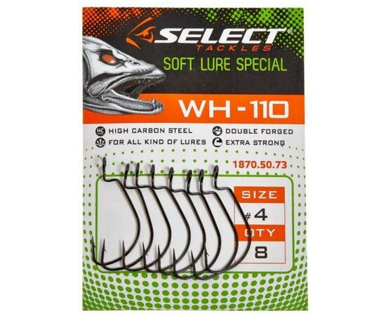 Крючок Select WH-110 02 (6 шт/уп) (1870.50.74), изображение 2 Крючок Select WH-110 02 (6 шт/уп) (1870.50.74), изображение 2