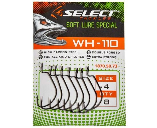 Крючок Select WH-110 06 (8 шт/уп) (1870.50.72), изображение 2 Крючок Select WH-110 06 (8 шт/уп) (1870.50.72), изображение 2