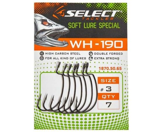 Крючок Select WH-190 02 (10 шт/уп) (1870.50.66), изображение 2 Крючок Select WH-190 02 (10 шт/уп) (1870.50.66), изображение 2