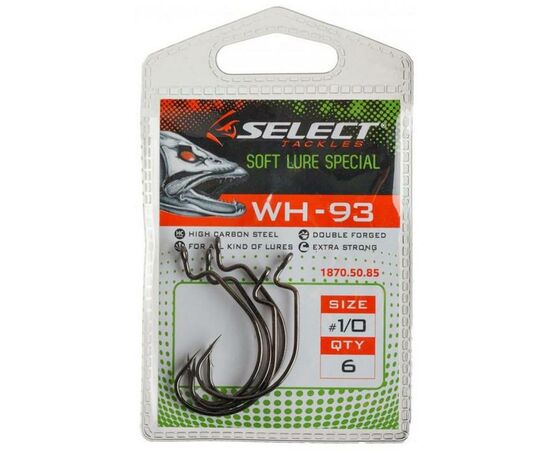 Крючок Select WH-93 7/0 (3 шт/уп) (1870.50.91), изображение 2 Крючок Select WH-93 7/0 (3 шт/уп) (1870.50.91), изображение 2
