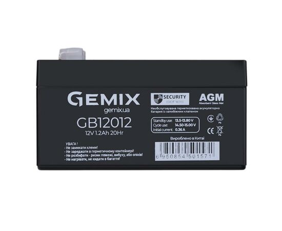 Батарея к ИБП Gemix GB 12В 1.2 Ач (GB12012)