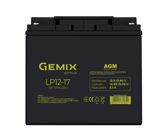 Батарея до ДБЖ Gemix 12В 17 Ач (LP1217)