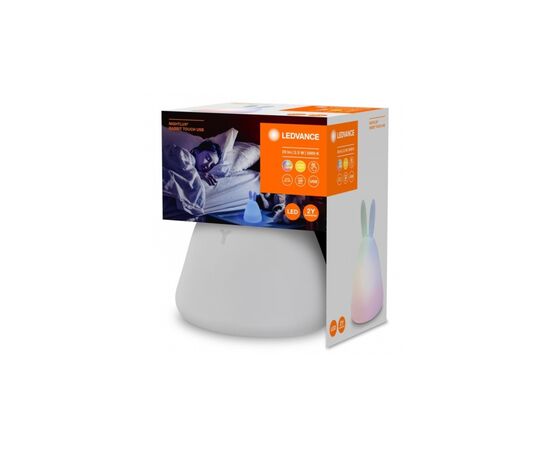 Ночник LEDVANCE NIGHTLUX TOUCH LED 2,5W Rabbit, micro-USB, RGBW (4058075602113), изображение 2 Ночник LEDVANCE NIGHTLUX TOUCH LED 2,5W Rabbit, micro-USB, RGBW (4058075602113), изображение 2
