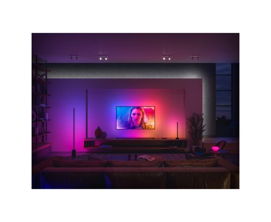 Светильник Philips Hue Signe, 2000K-6500K, RGB, Gradient, ZigBee, димування, 145см, чорний (915005987201), изображение 7 Светильник Philips Hue Signe, 2000K-6500K, RGB, Gradient, ZigBee, димування, 145см, чорний (915005987201), изображение 7