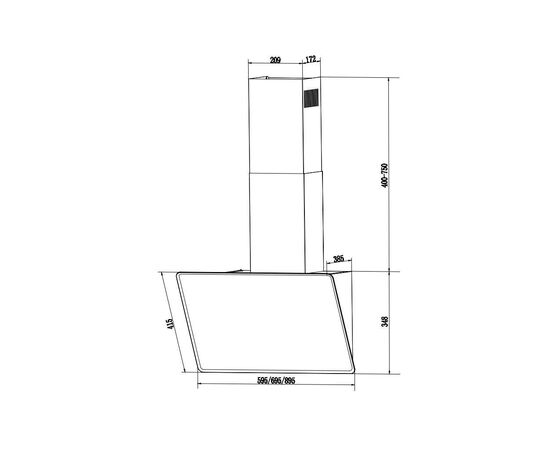 Вытяжка кухонная Interline FIESTA WH A 60 TC/GL/A, изображение 8 Вытяжка кухонная Interline FIESTA WH A 60 TC/GL/A, изображение 8