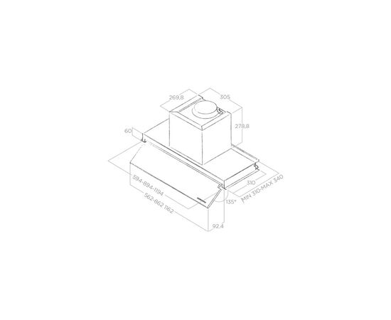 Вытяжка кухонная Elica BOX IN NO DRIP IX/A/60, изображение 2 Вытяжка кухонная Elica BOX IN NO DRIP IX/A/60, изображение 2