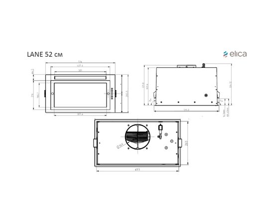 Вытяжка кухонная Elica LANE IX/A/52, изображение 10 Вытяжка кухонная Elica LANE IX/A/52, изображение 10
