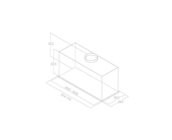 Витяжка кухонна Elica LANE WH/A/72, зображення 3 Витяжка кухонна Elica LANE WH/A/72, зображення 3